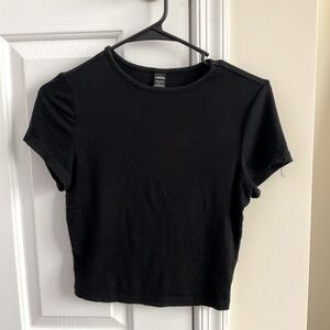 Brand: SHEIN, color: black short sleeve